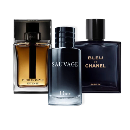 Combo van 3 parfums - Sauvage Dior, Bleu de Chanel, Dior Homme Intense (Eau de Parfum)