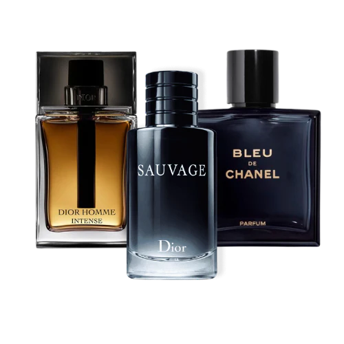 Combo van 3 parfums - Sauvage Dior, Bleu de Chanel, Dior Homme Intense (Eau de Parfum)