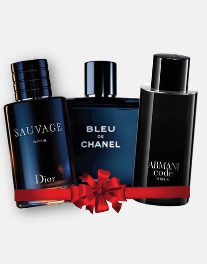 Combo van 3 Parfums - Christian Dior Sauvage Parfum + Bleu De Chanel + Armani Code (Eau de Parfum)