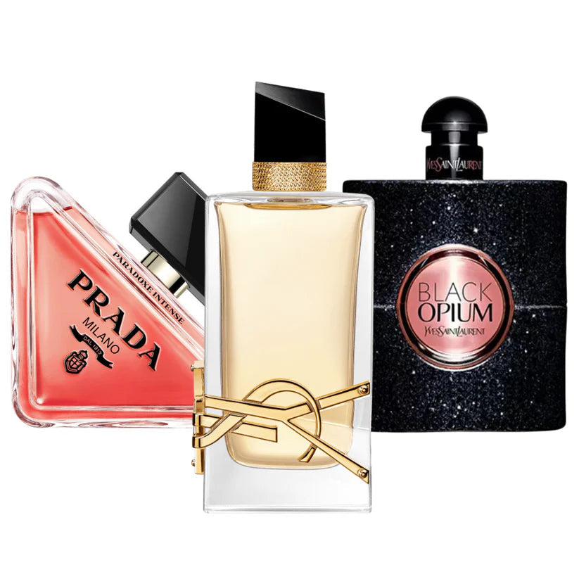 Combo van 3 Parfums - Prada Paradoxe, Black Opium Yves Saint Laurent, Libre (Eau de Parfum)